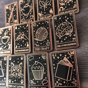 Tarot Card Enamel Pin Selection, 5 of 11