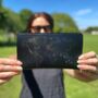 Stitch Where You've Been Travel Wallet Black Vegan, thumbnail 1 of 11