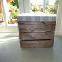 Vintage Style Double Crate Seat With Three Inch Cushion, thumbnail 1 of 9