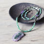 Long Amethyst And Emerald Necklace, thumbnail 2 of 12
