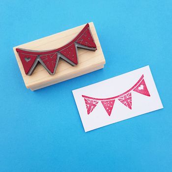 Mini Bunting Rubber Stamp, 4 of 4