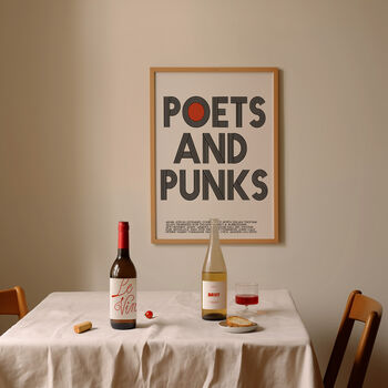 Poets And Punk Graphic Retro Art Print, 5 of 8