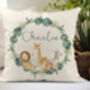 Personalised Safari Animals Printed Cushion, thumbnail 2 of 2