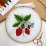 Strawberry Embroidery Kit, thumbnail 2 of 12