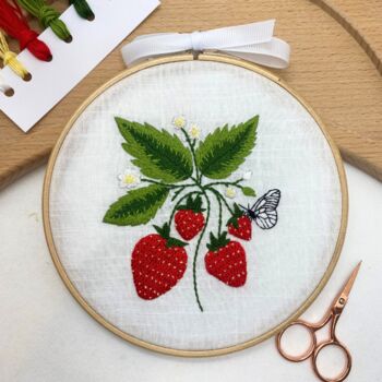 Strawberry Embroidery Kit, 2 of 12