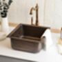 Solid Dark Copper Undermount Kitchen And Bathroom Sink, Suitable As Vessel Or Undermount, thumbnail 3 of 9