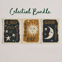 Illustrated Celestial Prints Gallery Wall Set Of Three, thumbnail 3 of 7