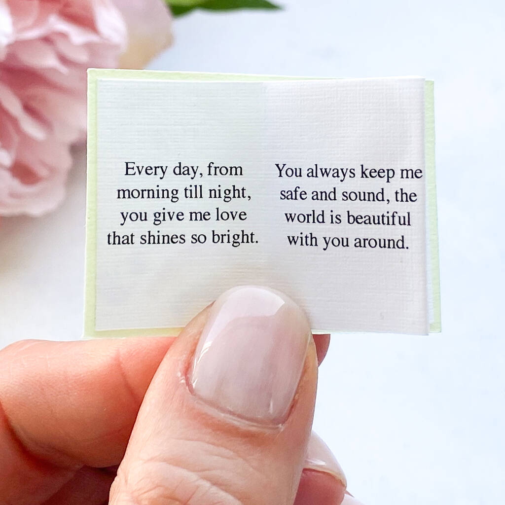 Cutest Mini Book With Special Poem To Mummy By Little Letter