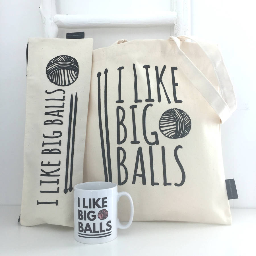 I Like Big Balls Knitting T Box By Kelly Connor Designs 4451