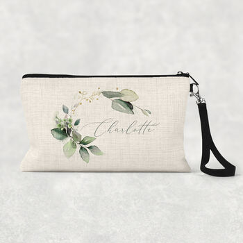 Personalised Eucalyptus Makeup And Accessory Bag, 2 of 4