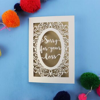 Papercut Sympathy Card, 6 of 7