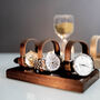 Luxury Walnut Triple Watch Stand Display Personalise, thumbnail 2 of 6