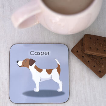 Personalised Cute Dog Breed Coaster, 8 of 9