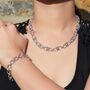 Sterling Silver Equine Chain Charm Bracelet, thumbnail 4 of 11