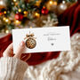 Leopard Print Bauble Christmas Money Wallet, thumbnail 2 of 3