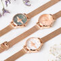 Personalised Rose Gold Plated Bee Watch With White Face, thumbnail 6 of 10