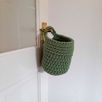 Hanging Crochet Basket, 7 of 12