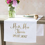 Personalised Classic Wedding Table Runner, thumbnail 2 of 6
