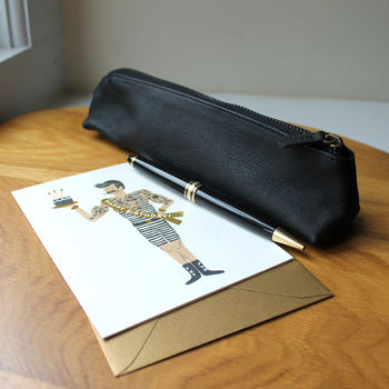 Personalised Leather Pencil Case, 4 of 12