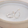 Sterling Silver Mini Everyday Hoops, thumbnail 2 of 5