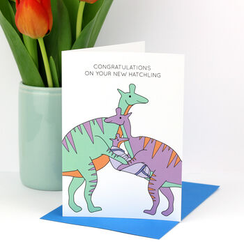 Congratulations On Your New Hatchling Dinosaur Card, 3 of 3