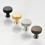 Solid Brass Door Knobs Cupboards With Knurled Edge, thumbnail 1 of 7