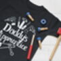 Diy Kids Funny Fathers Day Tshirt, Grandad's Apprentice, thumbnail 2 of 3