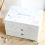 Personalised Rainbow Celestial White Jewellery Box, thumbnail 1 of 6