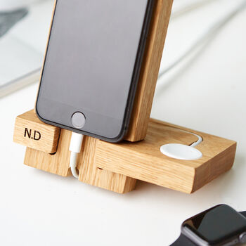 Personalised iPhone And Apple Watch Charging Stand, 6 of 12