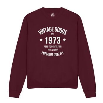 Vintage 21st/30th/40th/50th/60th Birthday Sweatshirt, 4 of 5