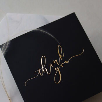 Calligraphy Thank You Cards Pack Of Five, 3 of 7