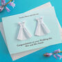 Personalised Mrs And Mrs Origami Wedding Card, thumbnail 3 of 5