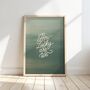 How Lucky Are We Handwritten Typography Print, thumbnail 4 of 7