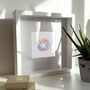 Unframed Rainbow Watercolour Baby Scan Print, thumbnail 2 of 3