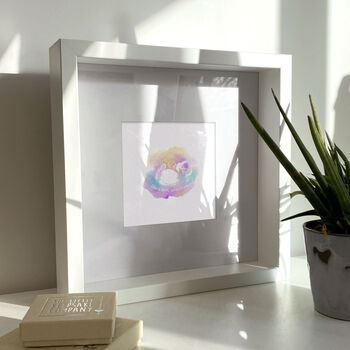 Unframed Rainbow Watercolour Baby Scan Print, 2 of 3