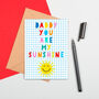 Large Size Sunshine Daddy Card, thumbnail 2 of 2