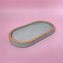 Oval Concrete And Gold Trinket Dish, thumbnail 4 of 4