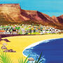 Cape Town, South Africa Illustrated Travel Print, thumbnail 3 of 3