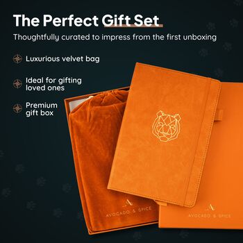 Orange Tiger A4 Journal With Strap, Bookmark And Pen Holder, 2 of 8