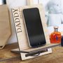 Men's Personalised 'Daddy Since' Wooden Phone Holder, thumbnail 1 of 3