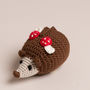Hand Crochet Hedgehog Rattle Hanging, thumbnail 1 of 3