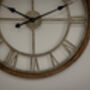 Round Weathered Wood And Metal Wall Clock, thumbnail 4 of 11