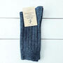 Mens Charcoal Grey Cashmere Blend Socks, thumbnail 1 of 2