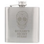 Personalised Spooky Sugar Skull Hip Flask, thumbnail 6 of 6