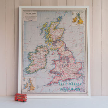 Personalised UK And Ireland Map Notice Board, 2 of 4