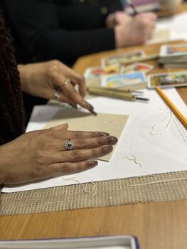 Tarot Card Linocut Workshop For Two In Manchester, 4 of 8