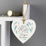 Personalised You're Like A Mum To Me Heart Decoration, thumbnail 2 of 3
