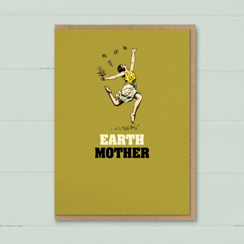 Funny Card For Mum 'Earth Mother', 3 of 4