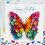 Flowery Wing Butterfly Birthday Card, thumbnail 1 of 12