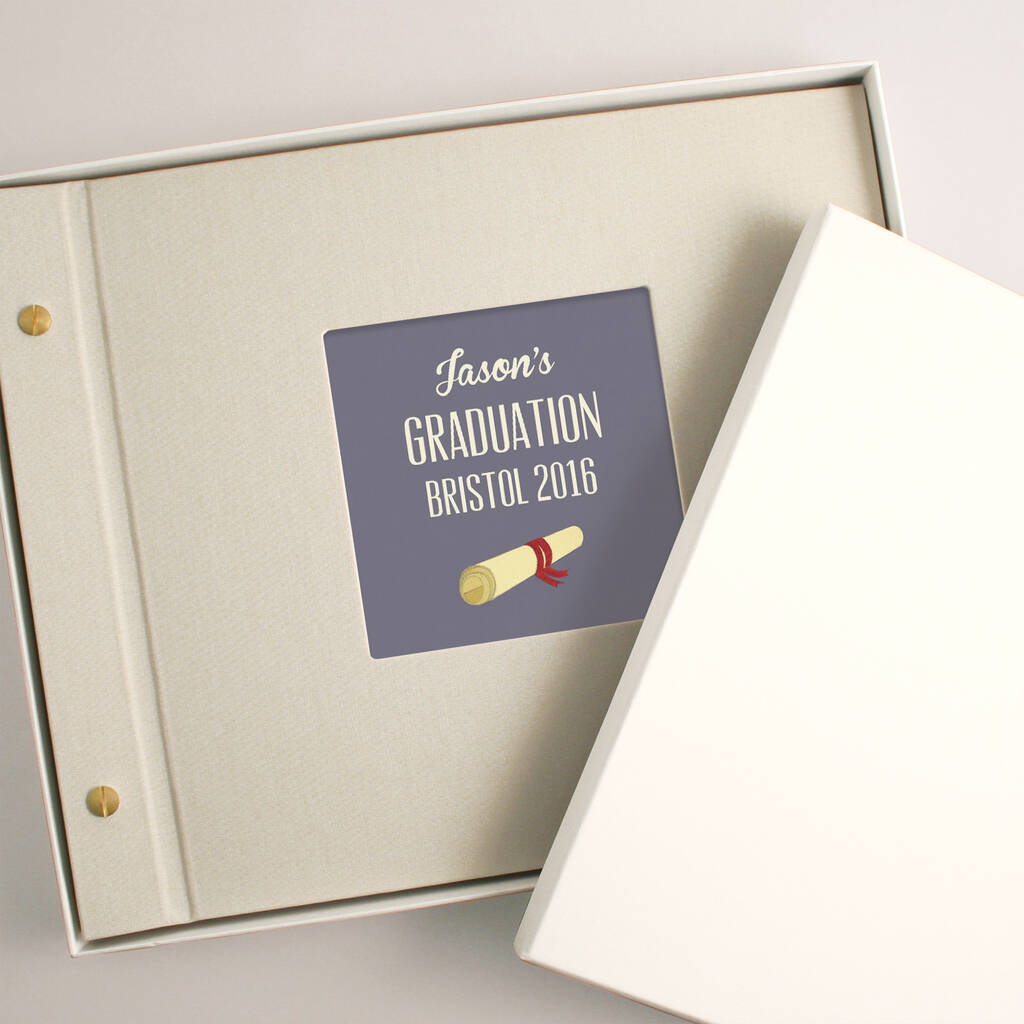 Personalised Graduation Photo Album By Made by Ellis